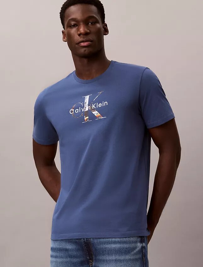 T-shirt classique avec imprimé graphique Monologo T-shirt classique avec imprimé graphique Monologo