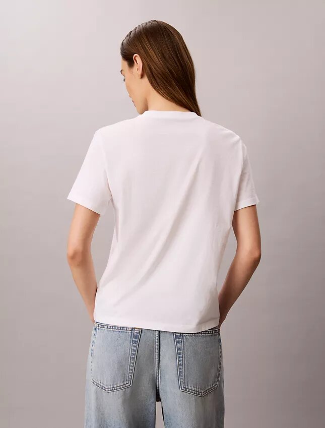T-shirt classique avec logo Calvin Script T-shirt classique avec logo Calvin Script