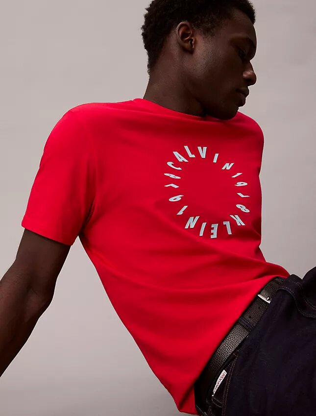 T-shirt classique avec logo circulaire T-shirt classique avec logo circulaire