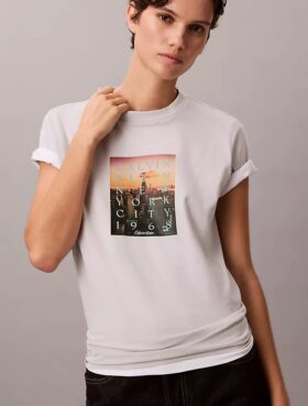 T-shirt classique avec logo « City Sunset »