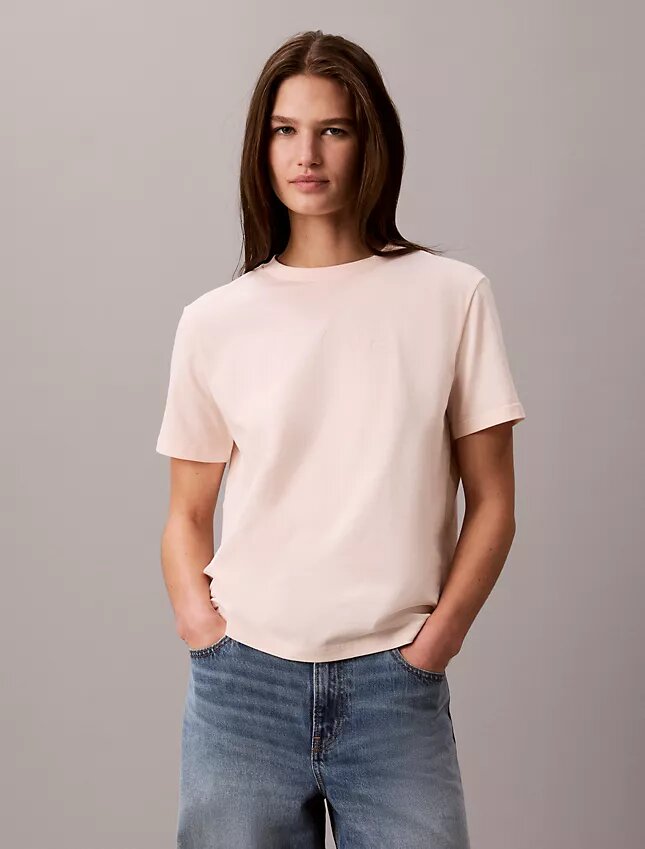 T-shirt classique avec logo en feutre T-shirt classique avec logo en feutre