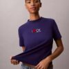 T-shirt classique avec logo en forme de cœur T-shirt classique avec logo en forme de cœur