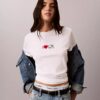 T-shirt classique avec logo en forme de cœur T-shirt classique avec logo en forme de cœur