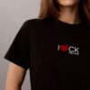 T-shirt classique avec logo en forme de cœur T-shirt classique avec logo en forme de cœur