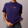 T-shirt classique avec logo en forme de cœur T-shirt classique avec logo en forme de cœur