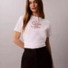 T-shirt classique avec logo en lettres cursives T-shirt classique avec logo en lettres cursives