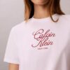 T-shirt classique avec logo en lettres cursives T-shirt classique avec logo en lettres cursives