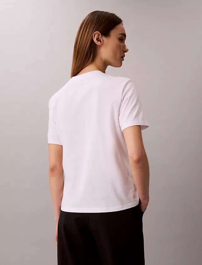 T-shirt classique avec logo en lettres cursives T-shirt classique avec logo en lettres cursives