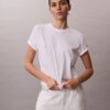 T-shirt classique avec logo en lettres cursives sur toute la surface T-shirt classique avec logo en lettres cursives sur toute la surface