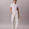 T-shirt classique avec logo en lettres cursives sur toute la surface T-shirt classique avec logo en lettres cursives sur toute la surface