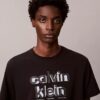 T-shirt classique avec logo en ombre T-shirt classique avec logo en ombre