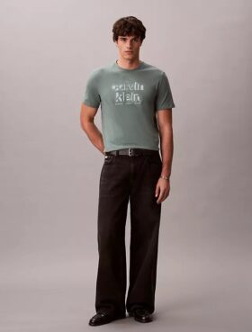 T-shirt classique avec logo en ombre
