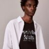 T-shirt classique avec logo en ombre T-shirt classique avec logo en ombre