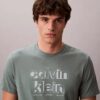 T-shirt classique avec logo en ombre T-shirt classique avec logo en ombre