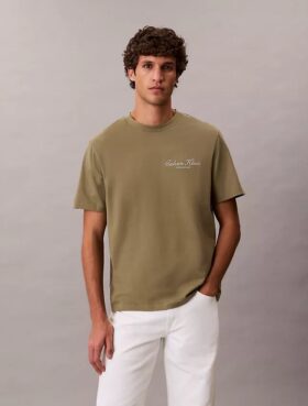 T-shirt classique avec logo en petits caractères
