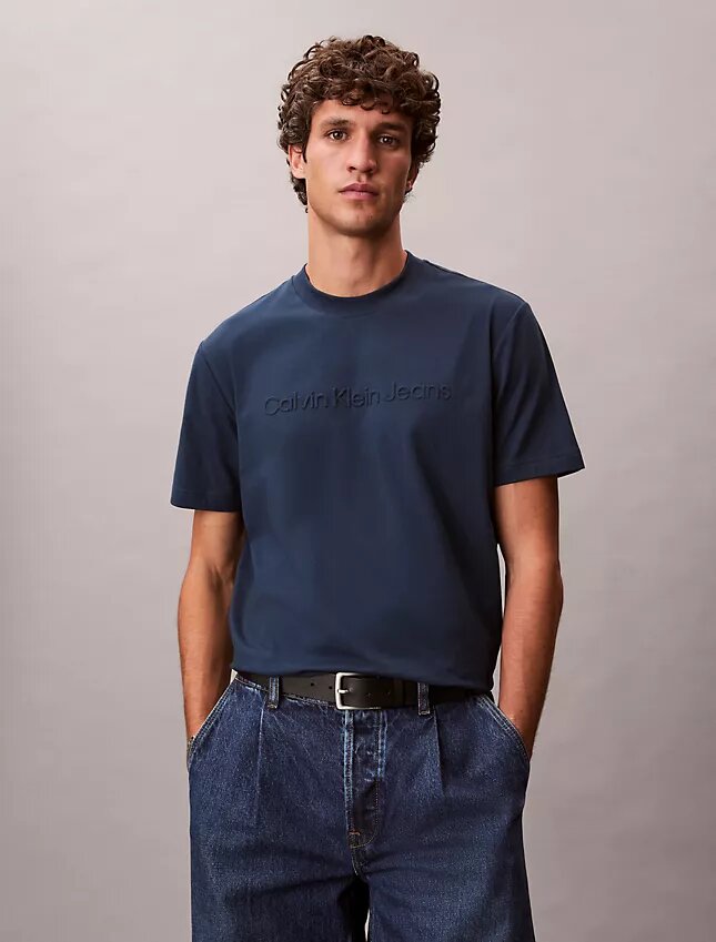 T-shirt classique avec logo en relief T-shirt classique avec logo en relief