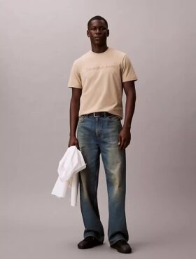 T-shirt classique avec logo en relief
