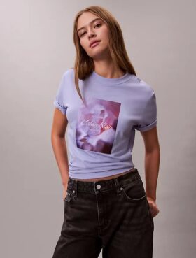 T-shirt classique avec logo floral