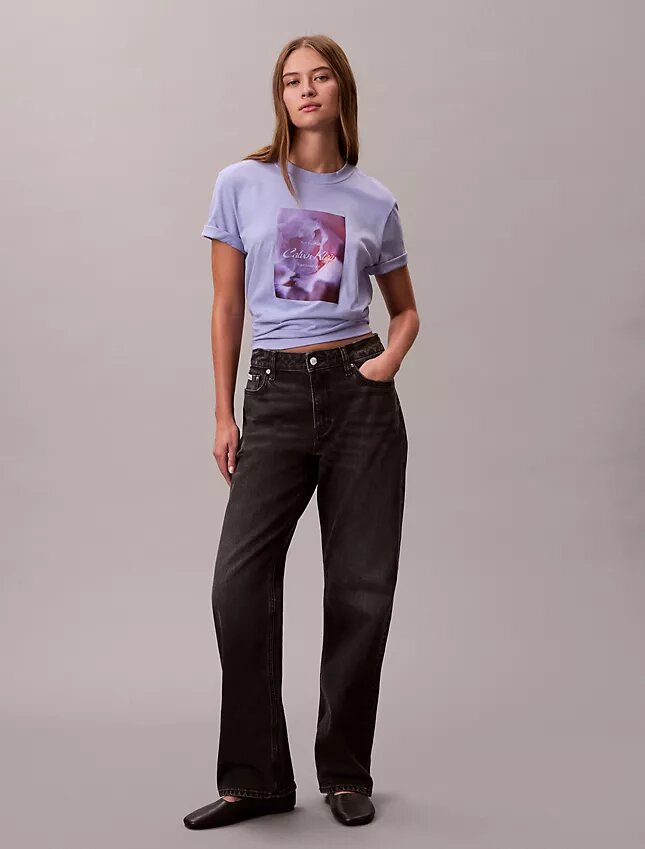 T-shirt classique avec logo floral T-shirt classique avec logo floral