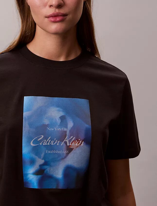 T-shirt classique avec logo floral T-shirt classique avec logo floral