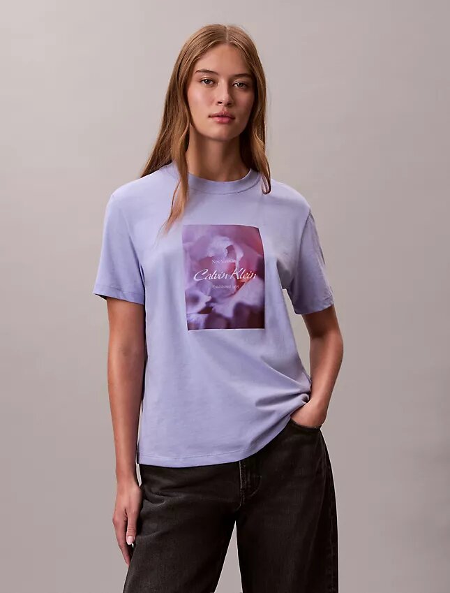 T-shirt classique avec logo floral T-shirt classique avec logo floral