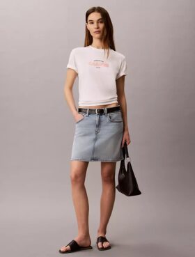 T-shirt classique avec logo graphique en gras
