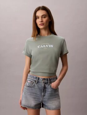 T-shirt classique avec logo graphique en gras