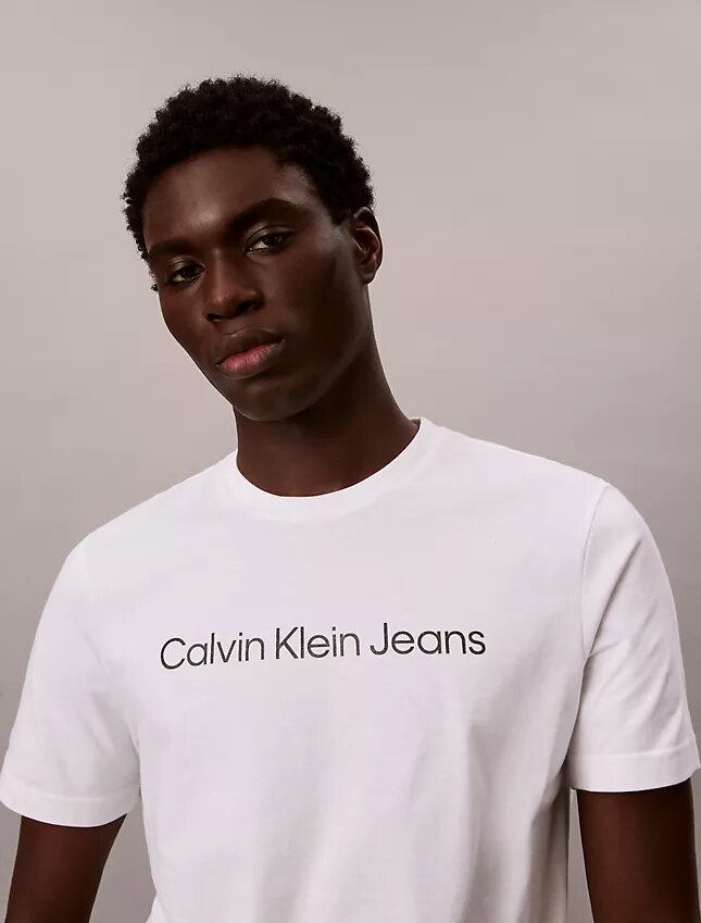 T-shirt classique avec logo imprimé à chaud T-shirt classique avec logo imprimé à chaud