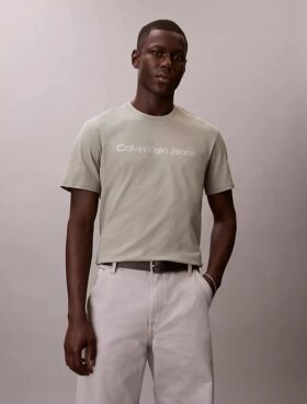 T-shirt classique avec logo imprimé à chaud