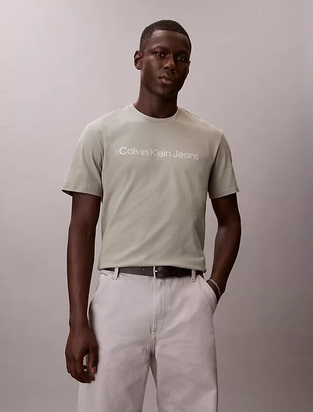T-shirt classique avec logo imprimé à chaud T-shirt classique avec logo imprimé à chaud