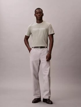 T-shirt classique avec logo imprimé à chaud