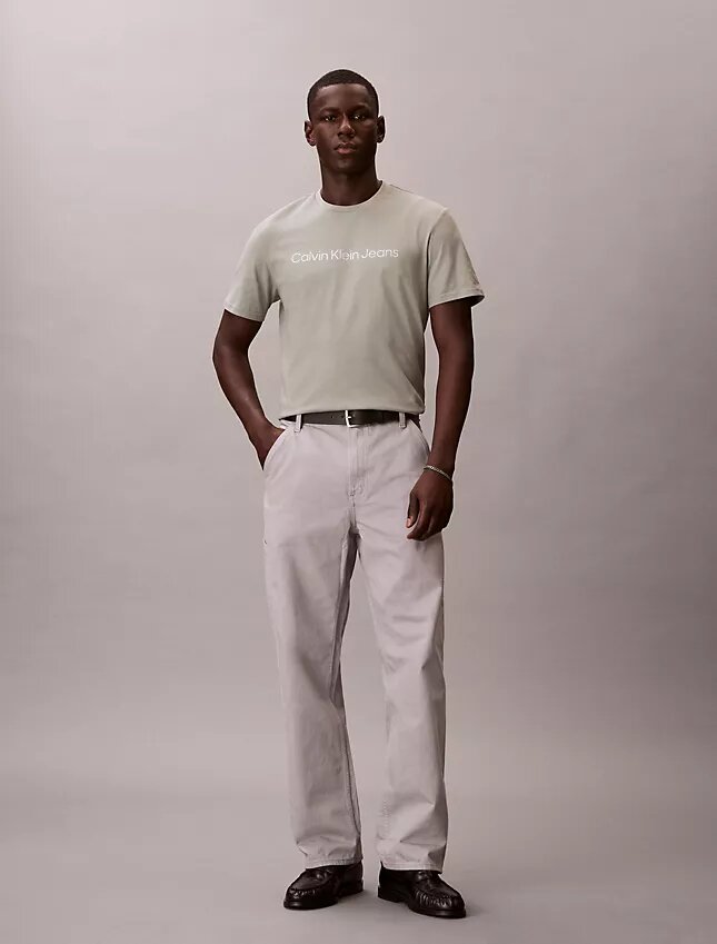 T-shirt classique avec logo imprimé à chaud T-shirt classique avec logo imprimé à chaud