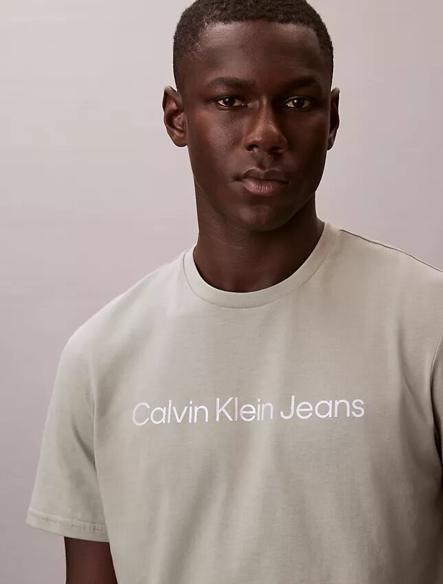T-shirt classique avec logo imprimé à chaud T-shirt classique avec logo imprimé à chaud