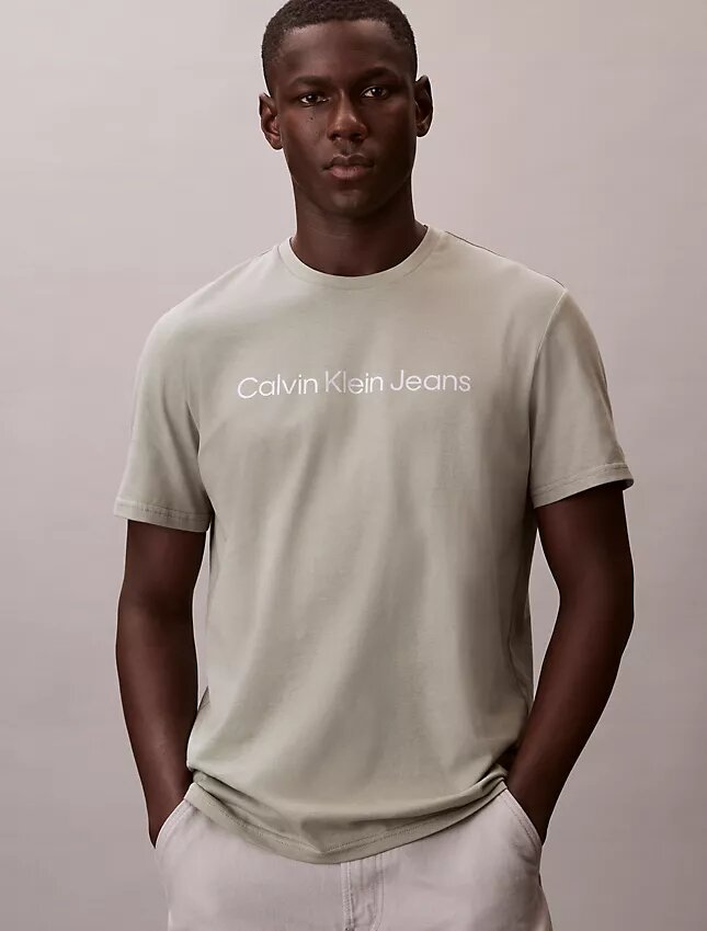 T-shirt classique avec logo imprimé à chaud T-shirt classique avec logo imprimé à chaud