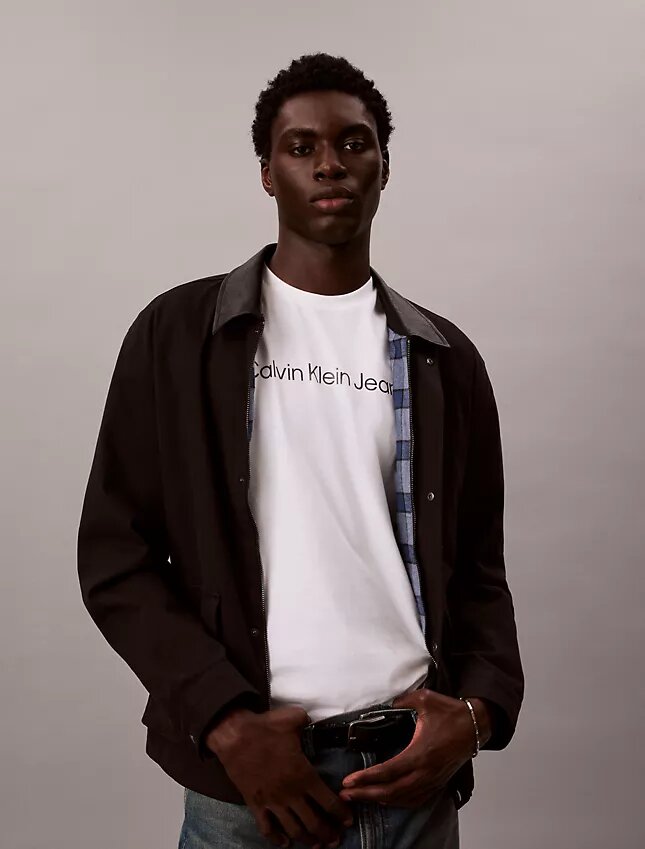 T-shirt classique avec logo imprimé à chaud T-shirt classique avec logo imprimé à chaud