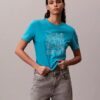 T-shirt classique avec logo pailleté T-shirt classique avec logo pailleté