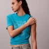 T-shirt classique avec logo pailleté T-shirt classique avec logo pailleté