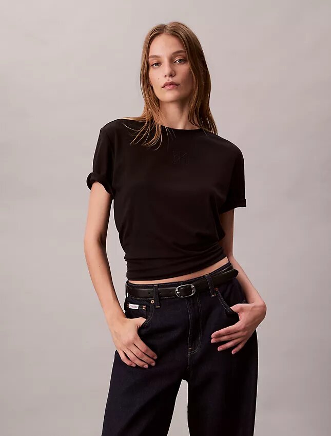 T-shirt classique avec logo Supima Cotton T-shirt classique avec logo Supima Cotton