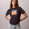 T-shirt classique avec motif coucher de soleil T-shirt classique avec motif coucher de soleil