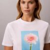 T-shirt classique avec motif marguerite T-shirt classique avec motif marguerite