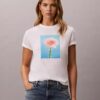 T-shirt classique avec motif marguerite T-shirt classique avec motif marguerite