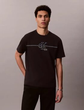 T-shirt classique avec motif Monogram Line