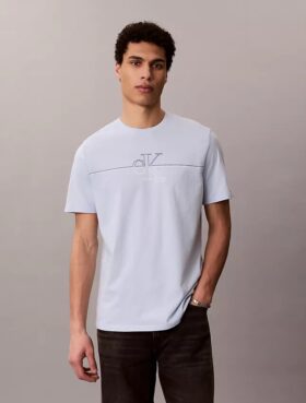 T-shirt classique avec motif Monogram Line