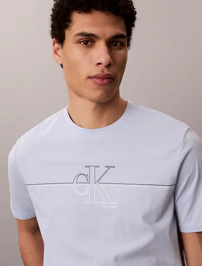 T-shirt classique avec motif Monogram Line T-shirt classique avec motif Monogram Line