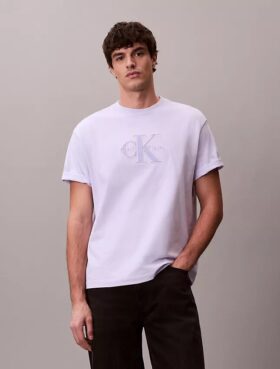 T-shirt classique avec motif Monologo