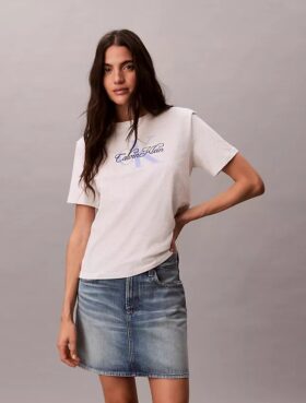 T-shirt classique avec motif Script Monologo