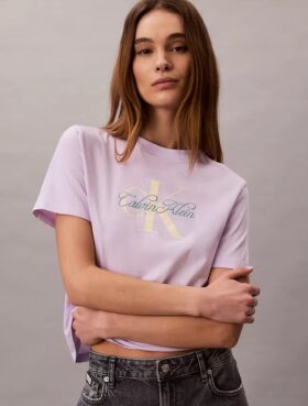 T-shirt classique avec motif Script Monologo