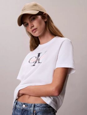 T-shirt classique avec motif Script Monologo
