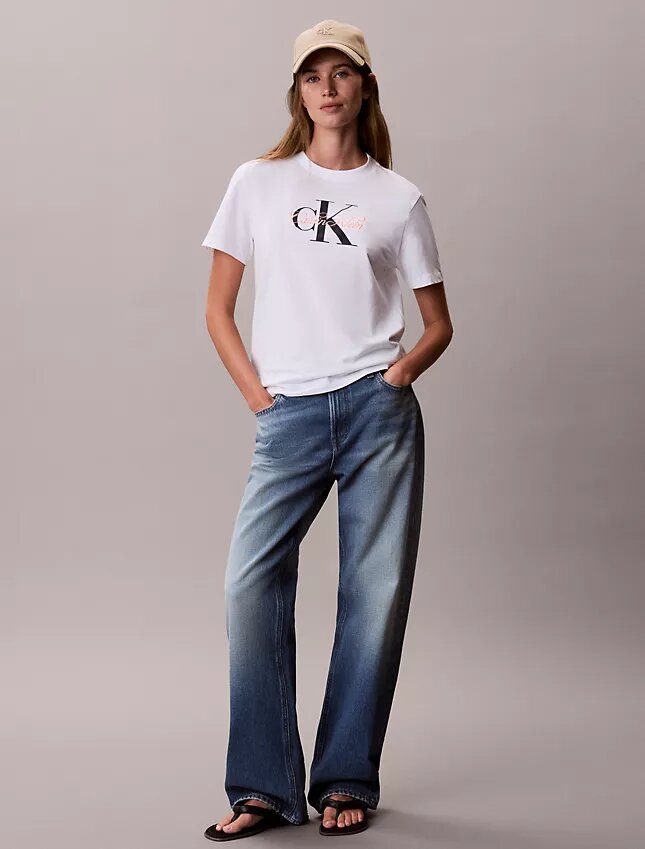 T-shirt classique avec motif Script Monologo T-shirt classique avec motif Script Monologo