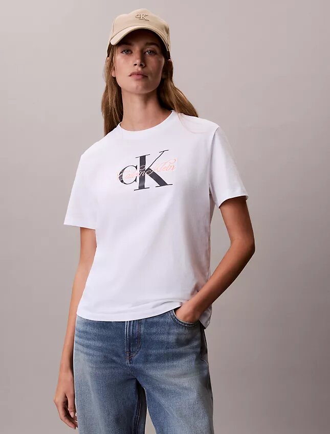 T-shirt classique avec motif Script Monologo T-shirt classique avec motif Script Monologo